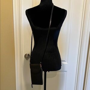 Levenger Elegant Black Crossbody Bag